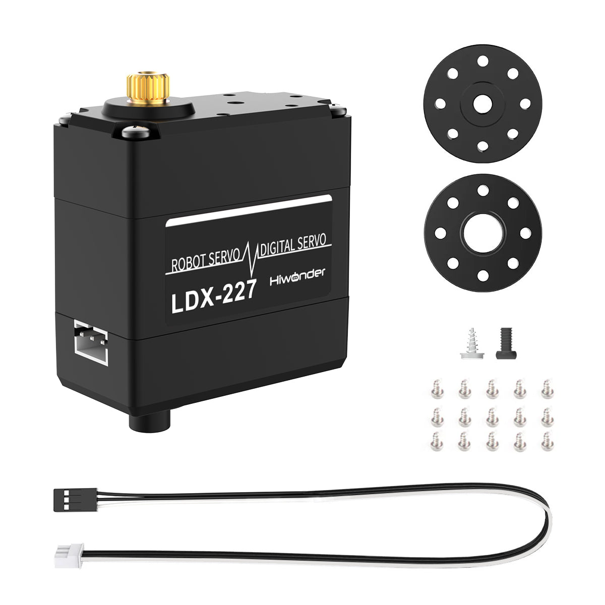 Hiwonder LDX-227 Full Metal Gear Digital Servo with Dual Ball Bearing for Robot(Control Angle 270)