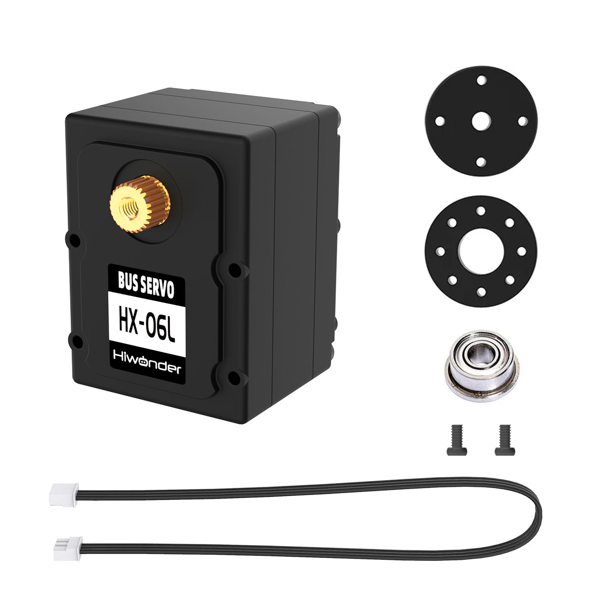 Hiwonder HX-06L Serial Bus Servo With Double Shaft, 6KG Torque and Data Feedback Function