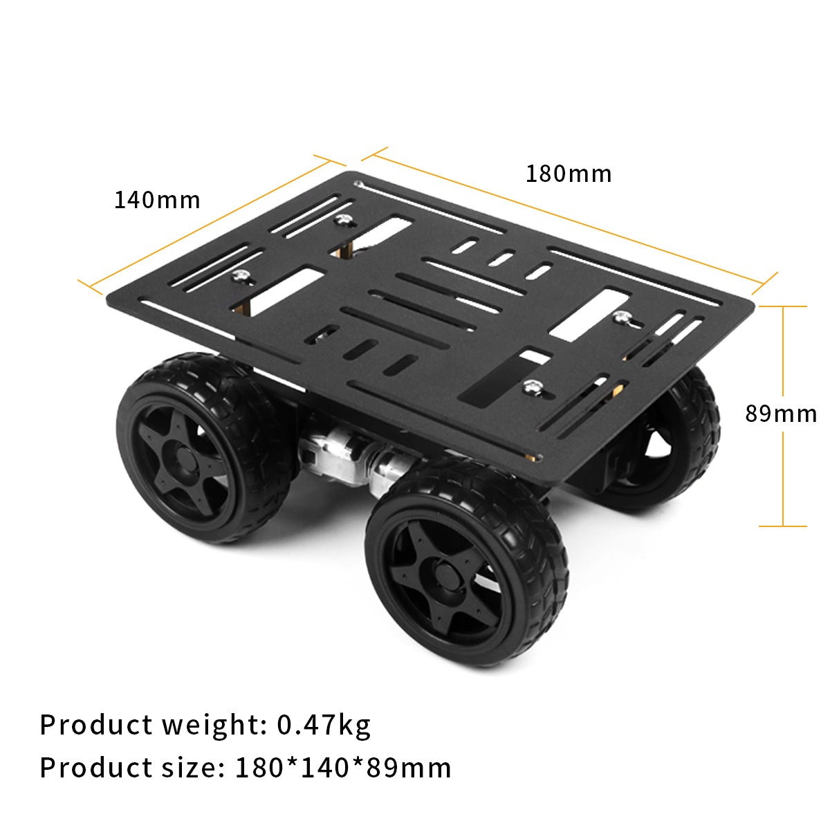 Hiwonder 4WD Chassis Car Kit with Aluminum Alloy Frame, TT Motor Smart Robot Car Kit