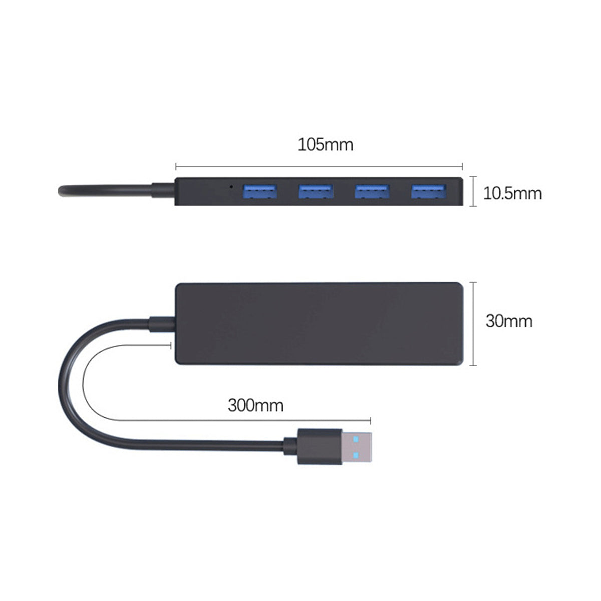 USB3.0 HUB Extender Compatible with Ros Robot/Car Raspberry Pi Jetson Series Boards