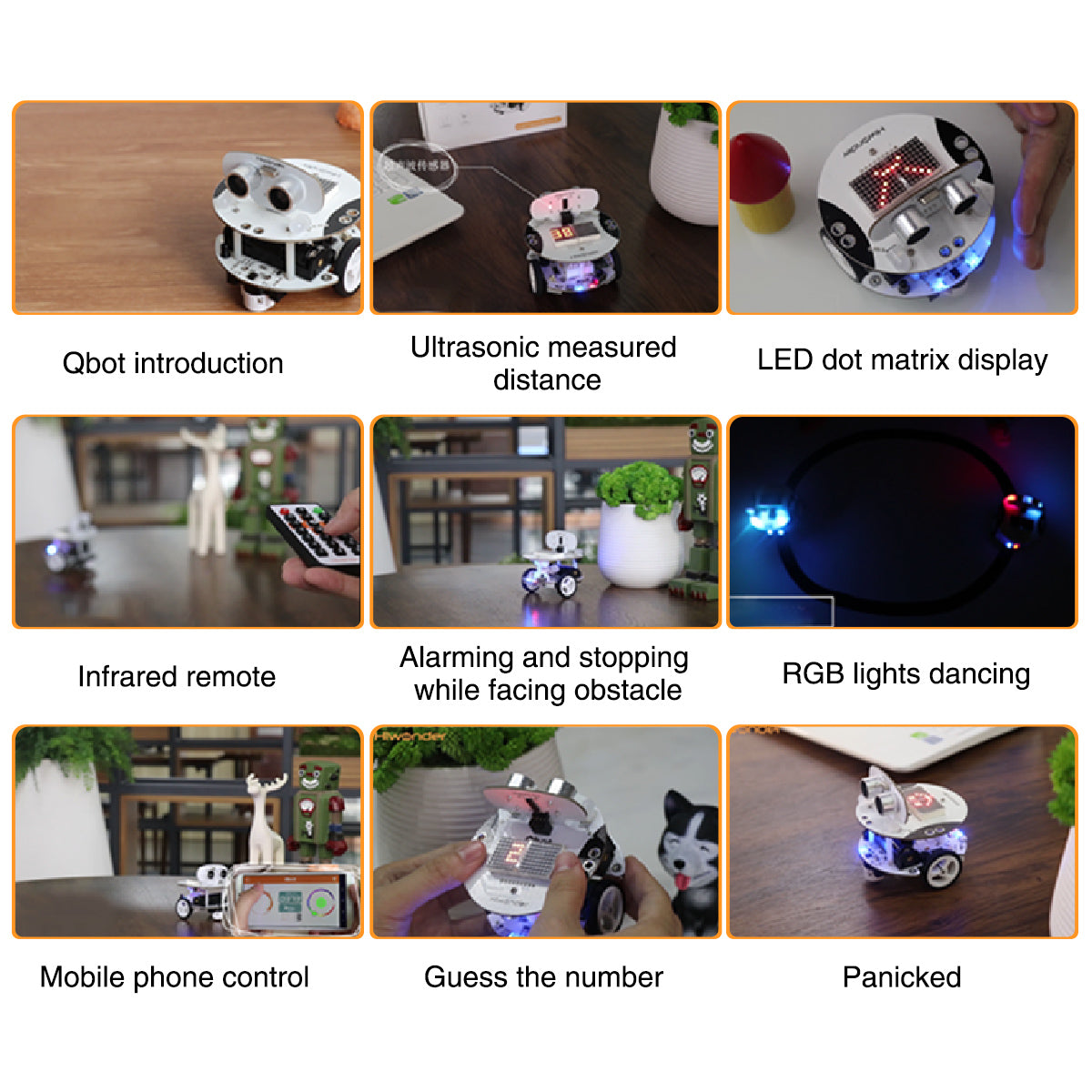 Qbot: Hiwonder Small Programmable Robot Kit based on Scratch 3.0 / AI Intelligent Arduino Robot Kit