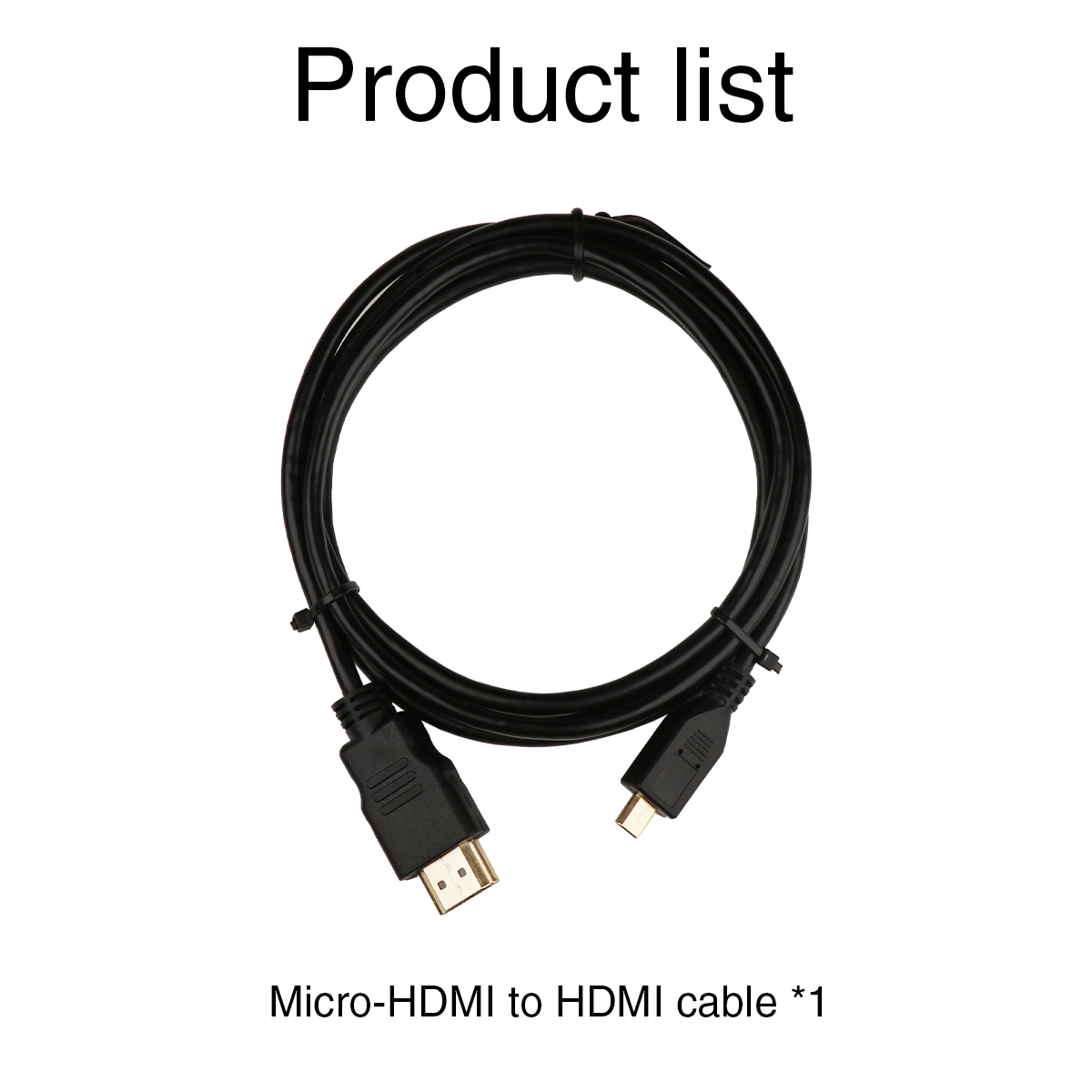 Micro-HDMI to HDMI Adapter Cable for Raspberry 4B 1.5M 4K Data Tran – Hiwonder