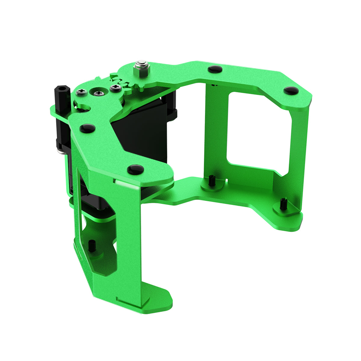 Hiwonder Green Robot Gripper Aluminium Alloy Flexible Opening and Closing for Robotic Arm