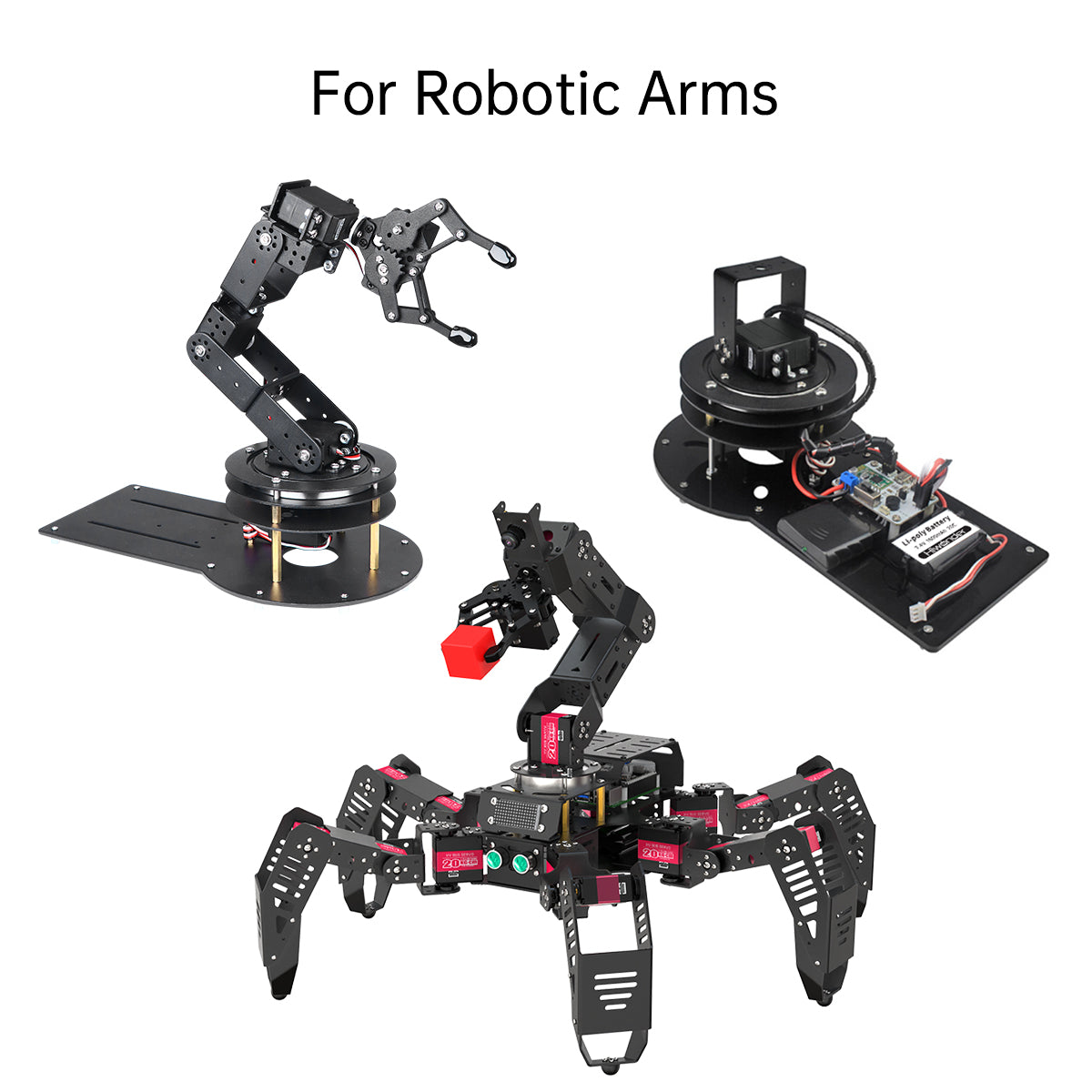 Hiwonder 2 DoF Pan Tilt Digital Servo Kit Full Metal Bracket for Building Robot Robotic Arms and More Robot DIY Kit (unassembled)