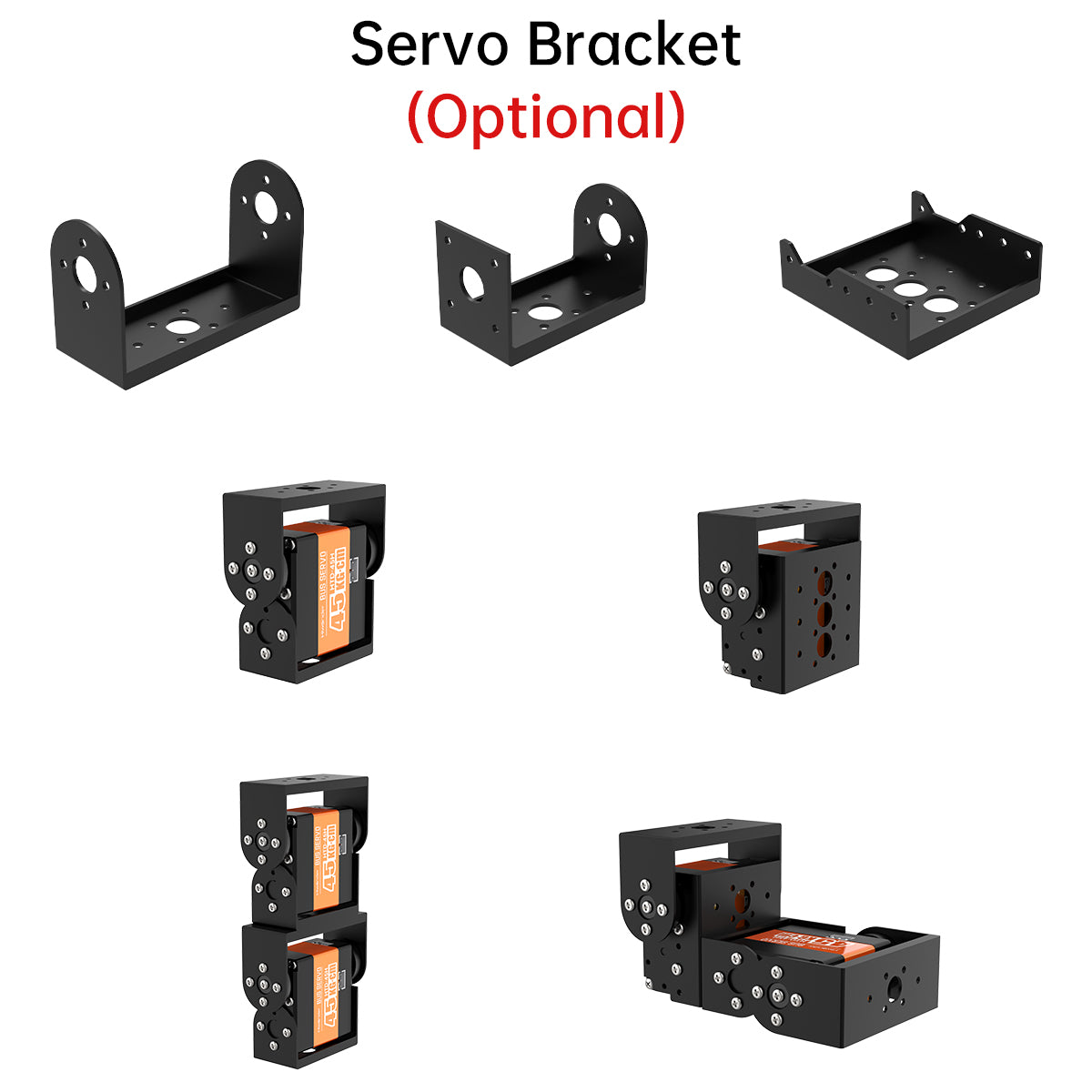 Hiwonder HTD-45H High Voltage Serial Bus Servo 45KG Torque with Three Connectors and Data Feedback