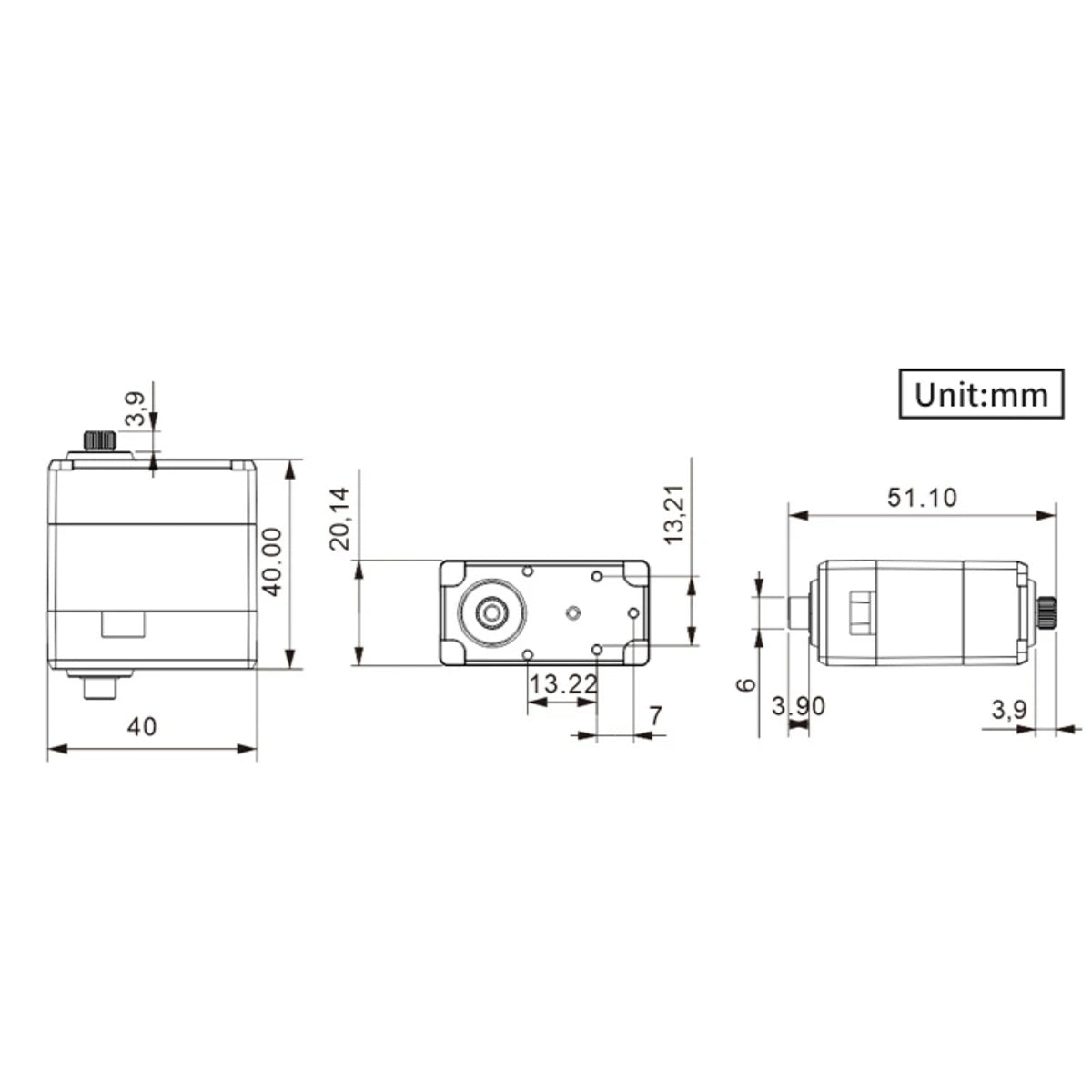 Hiwonder LX-824HV Three Connectors High Voltage Bus Servo