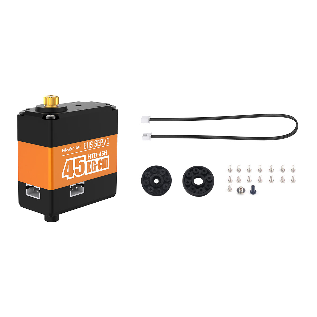 Hiwonder HTD-45H High Voltage Serial Bus Servo 45KG Torque with Three Connectors and Data Feedback