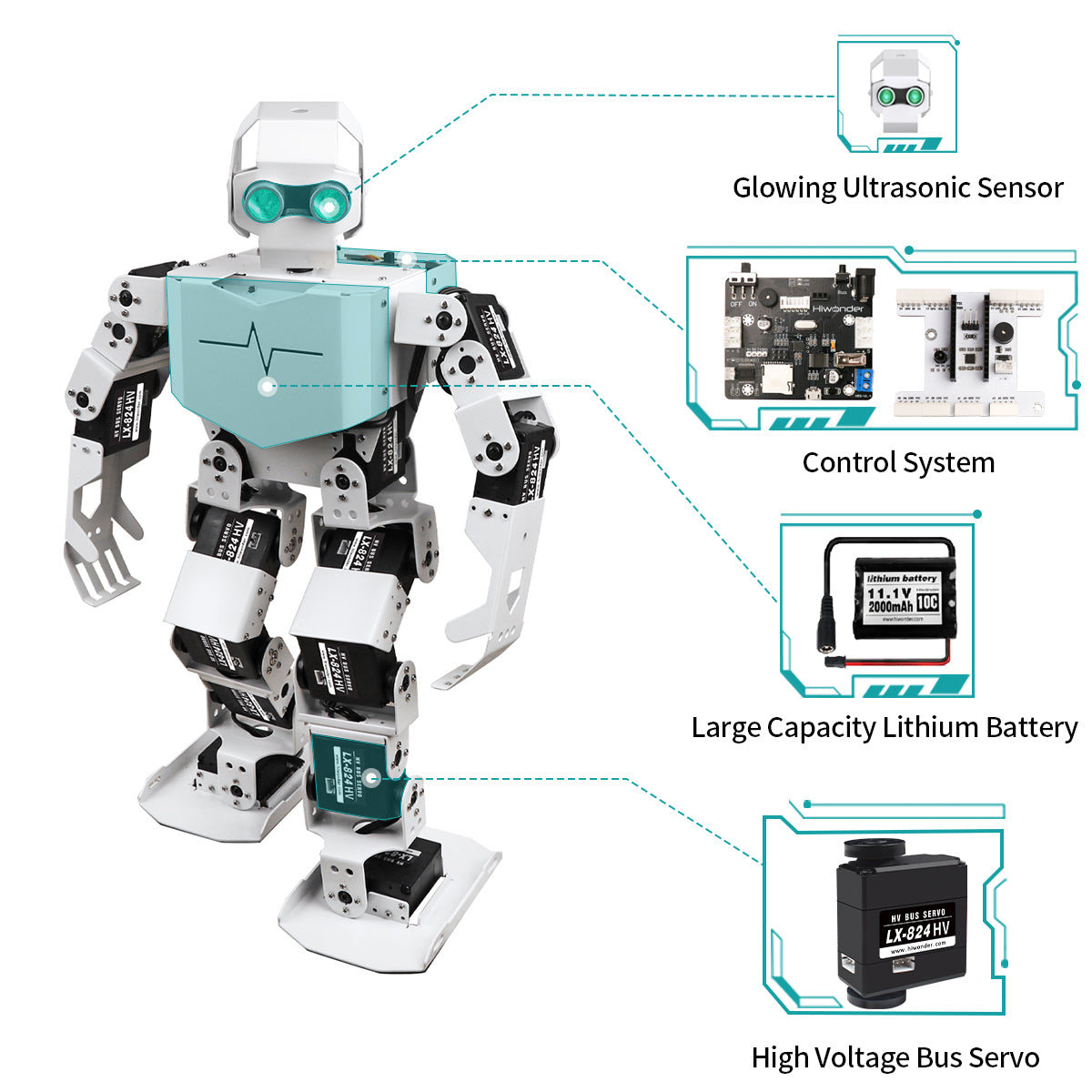 Tonybot: Hiwonder Humanoid Robot Educational Programming Kit/Arduino